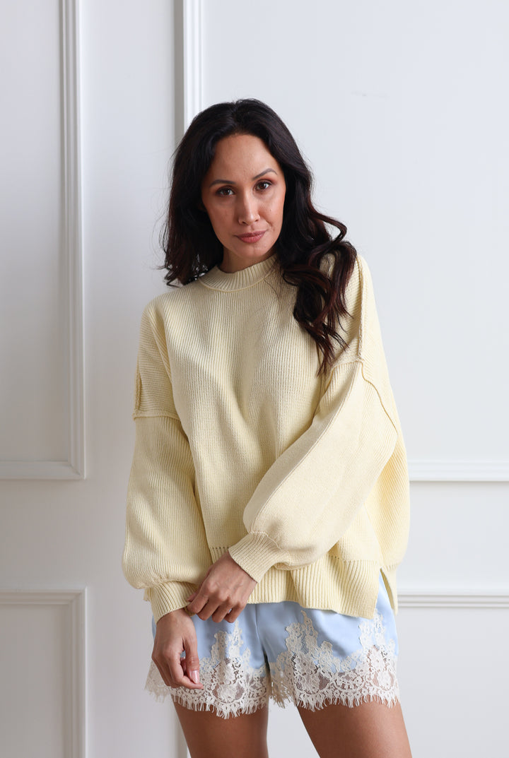 Butter Yellow Crewneck Knit