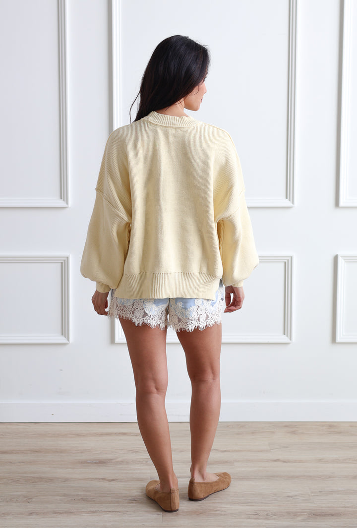 Butter Yellow Crewneck Knit