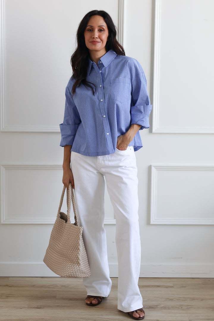 Just Black | Relaxed Straight Optic White