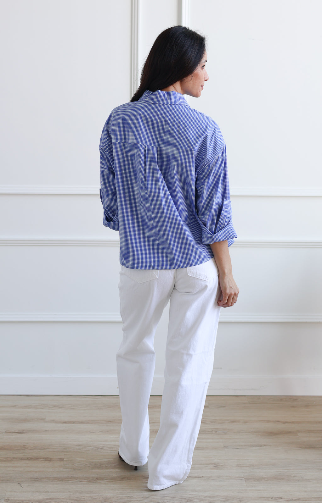 Just Black | Relaxed Straight Optic White
