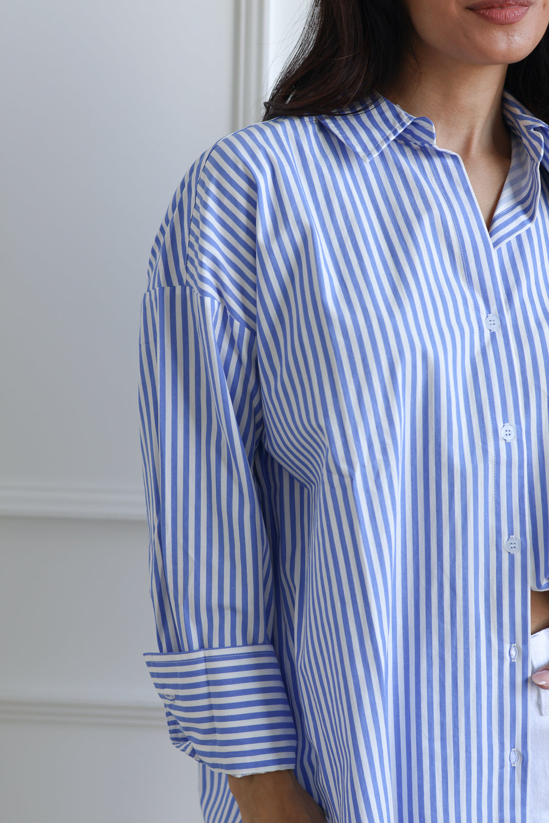 Sky Blue Stripe Button Down