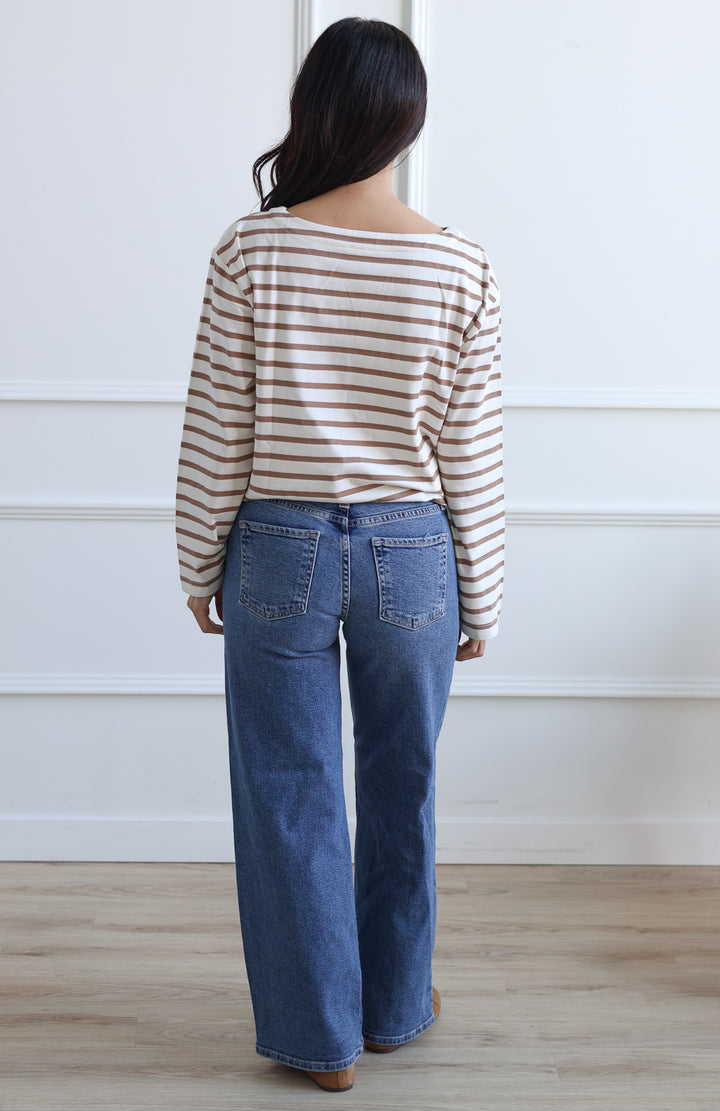 Just Black Denim | Mid Rise Straight Leg - Medium Wash