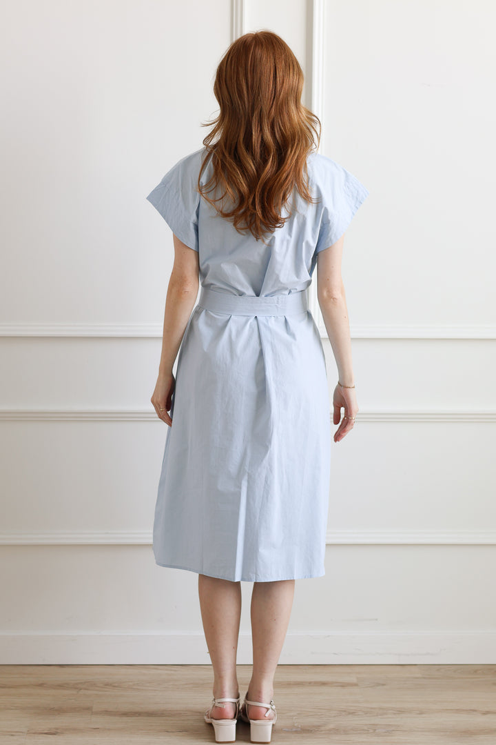 Cancela Midi Dress - Pale Blue