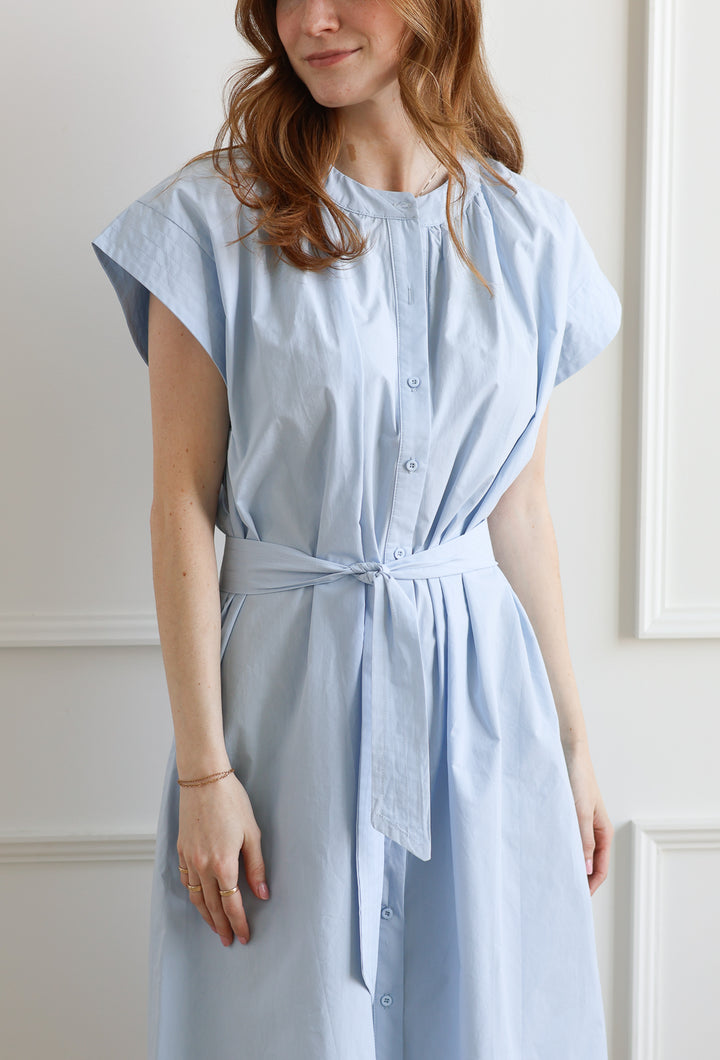 Cancela Midi Dress - Pale Blue