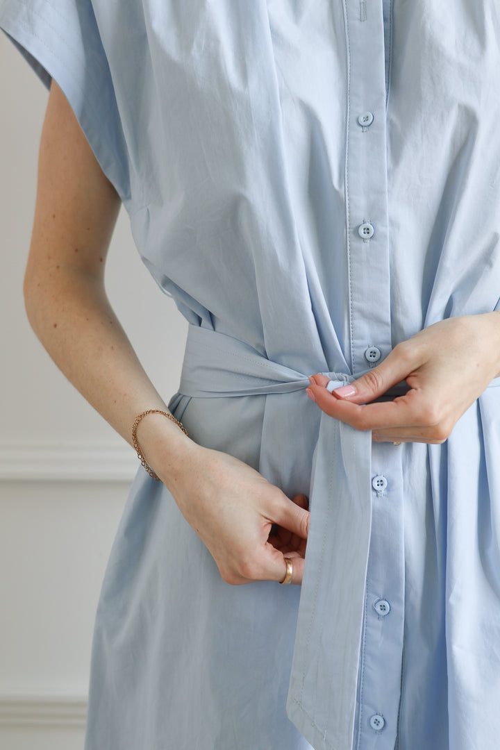 Cancela Midi Dress - Pale Blue