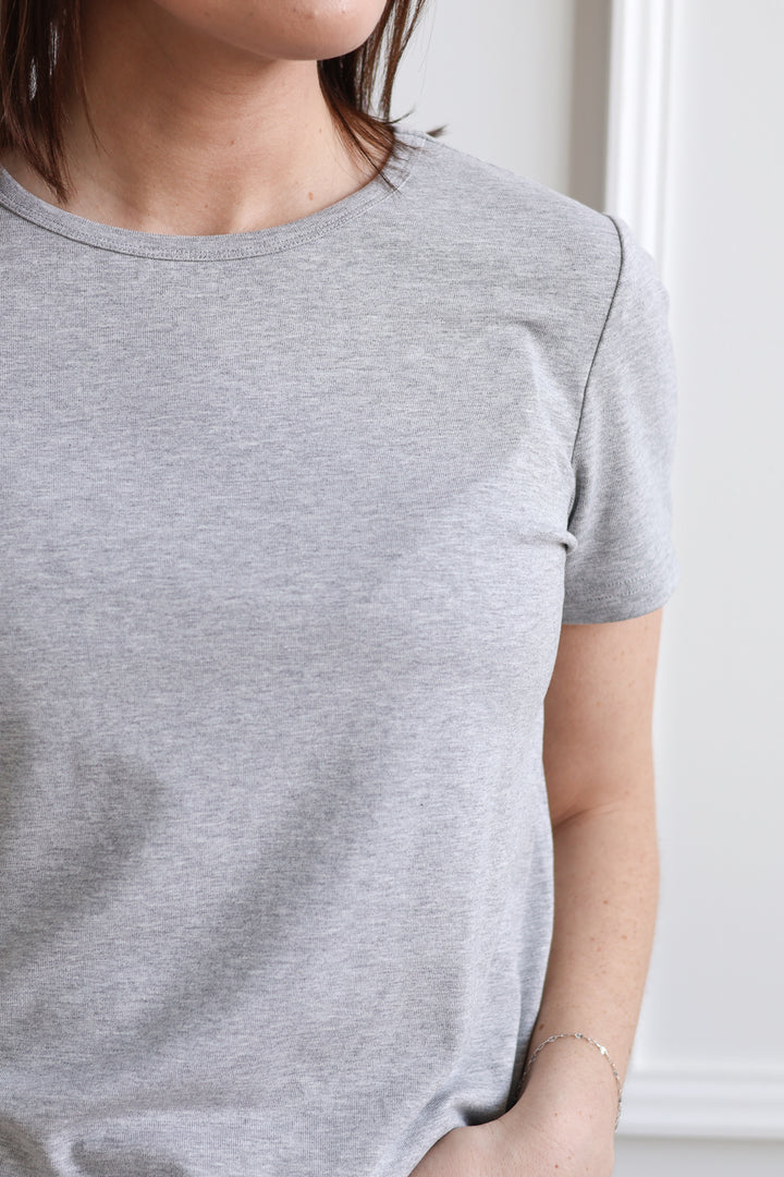 Slim Fit Tee - Heather Grey