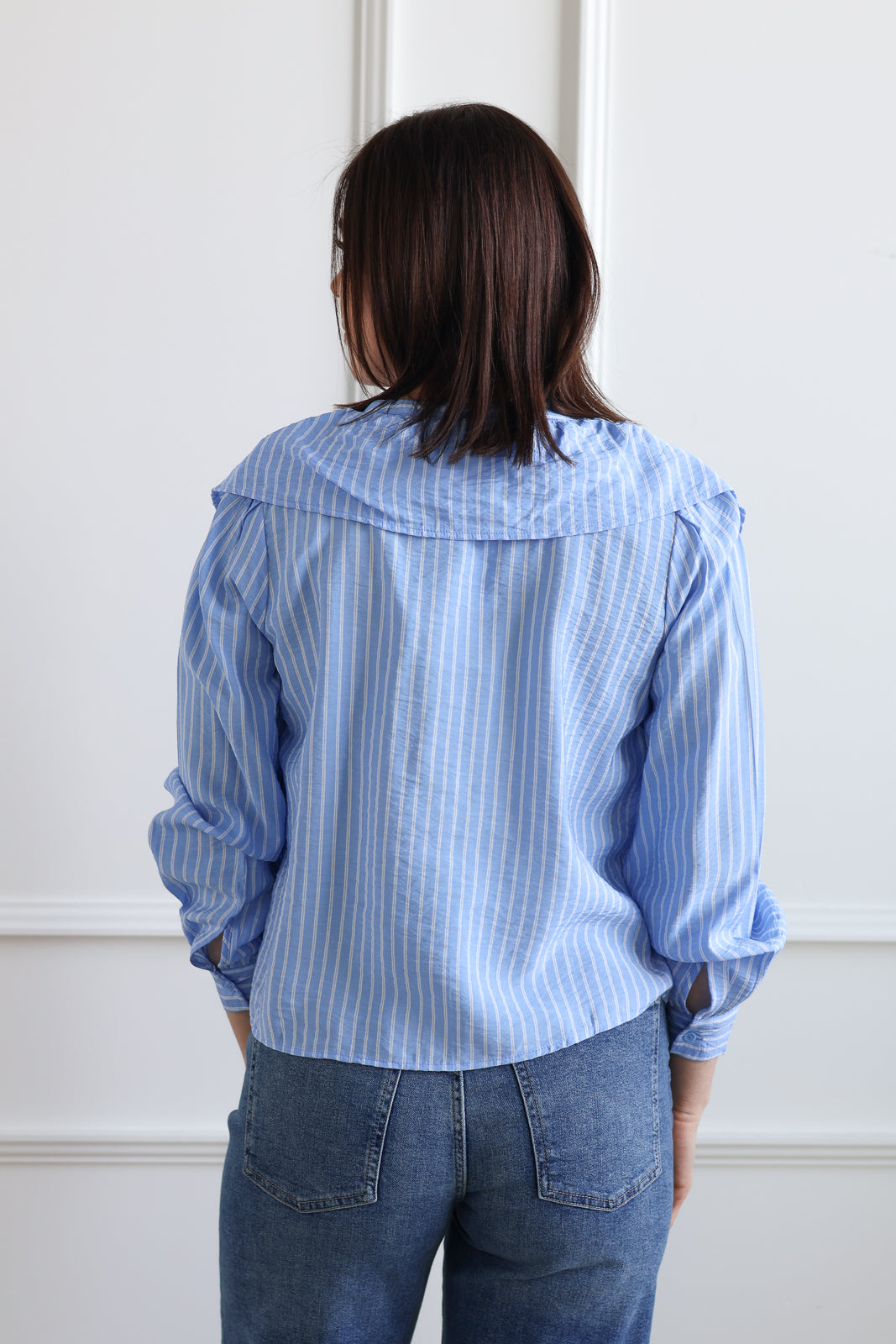Vero Moda | Kaja Frill Blouse - Vista Blue