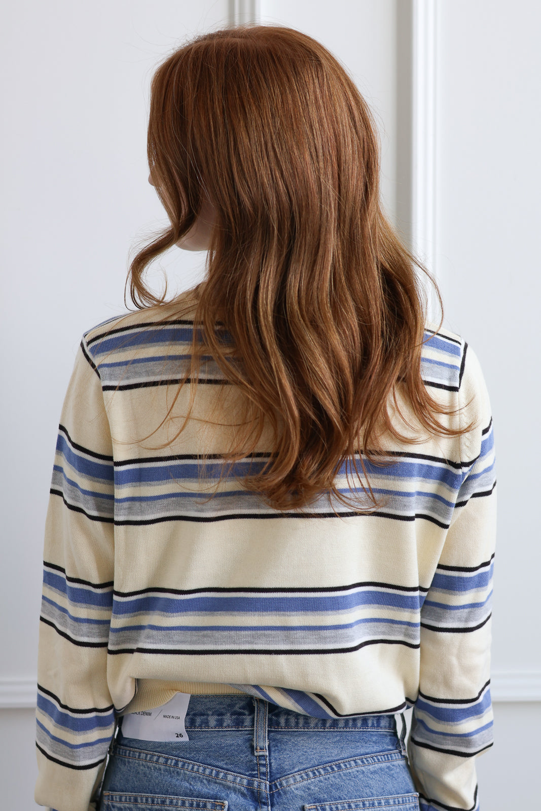 Lemon Stripe Crewneck