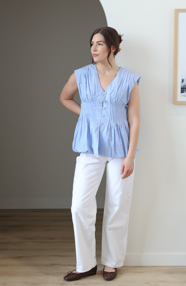 Aleska Bubble Hem Tank