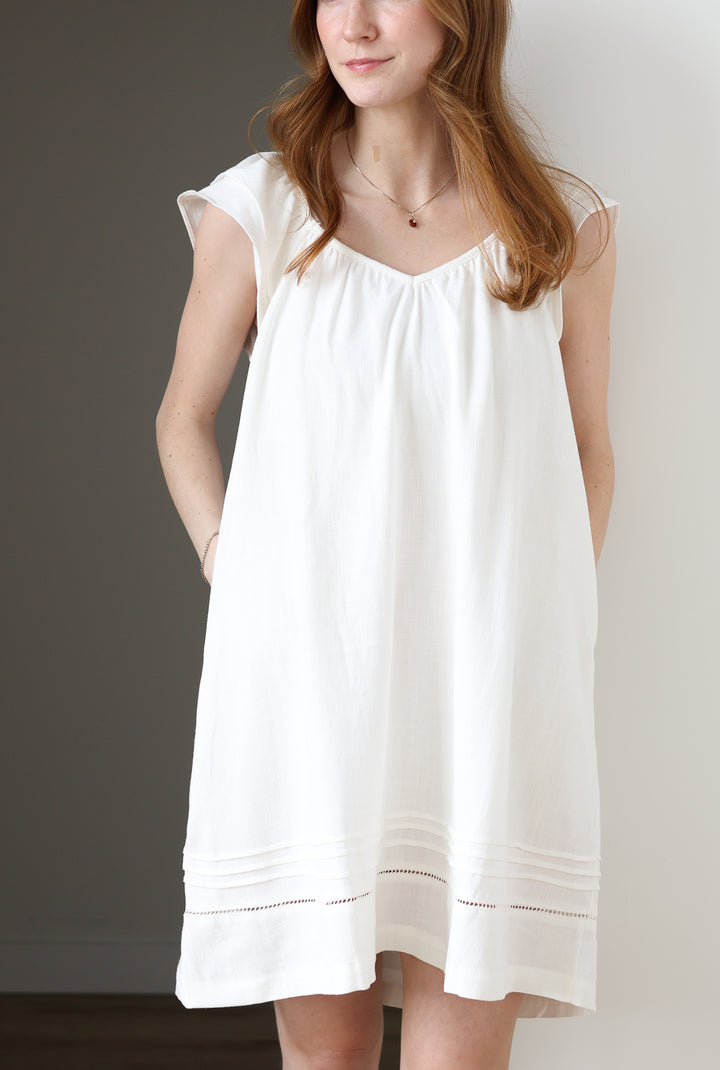 Flutter Sleeve Linen Mini