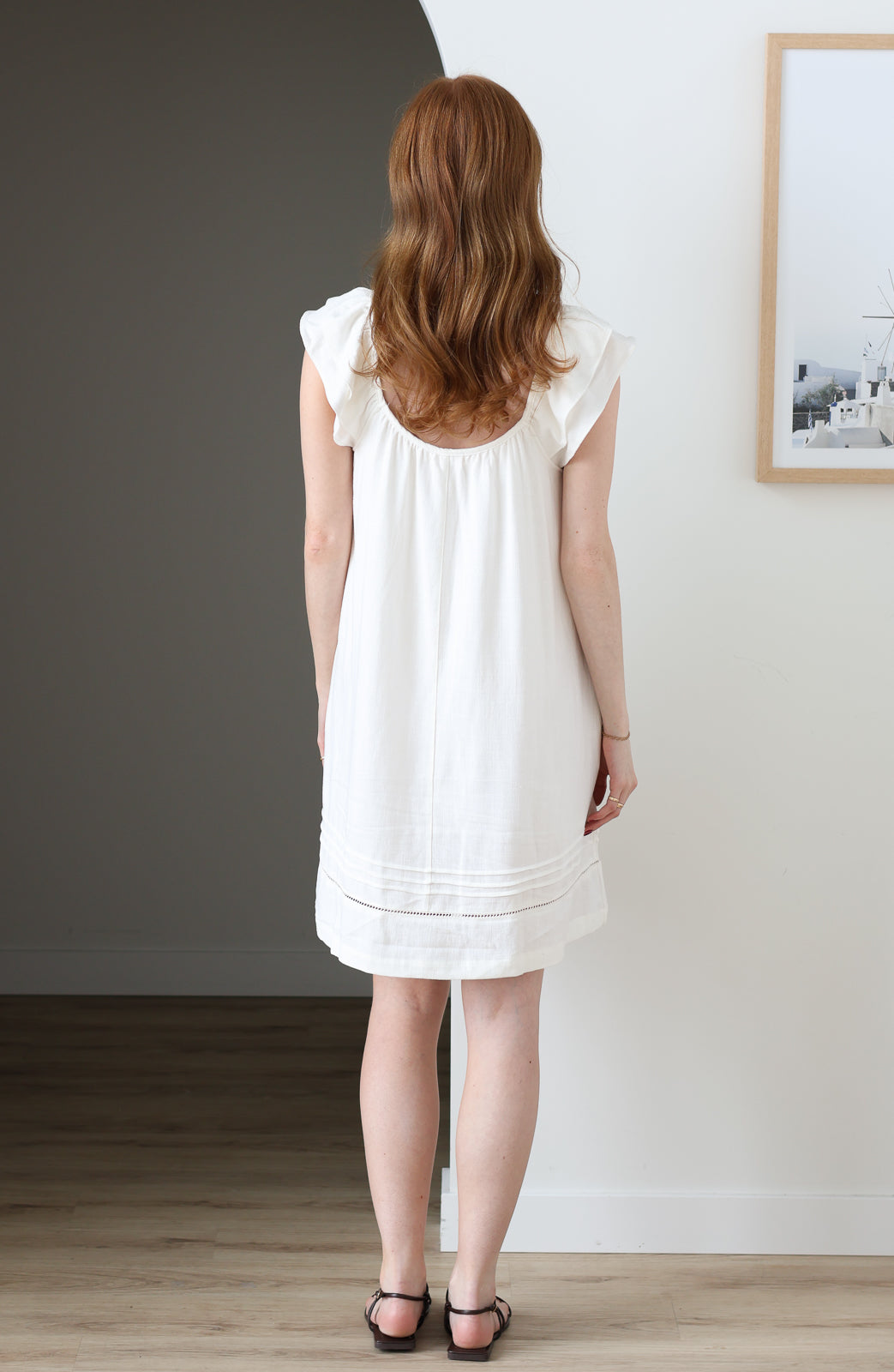 Flutter Sleeve Linen Mini