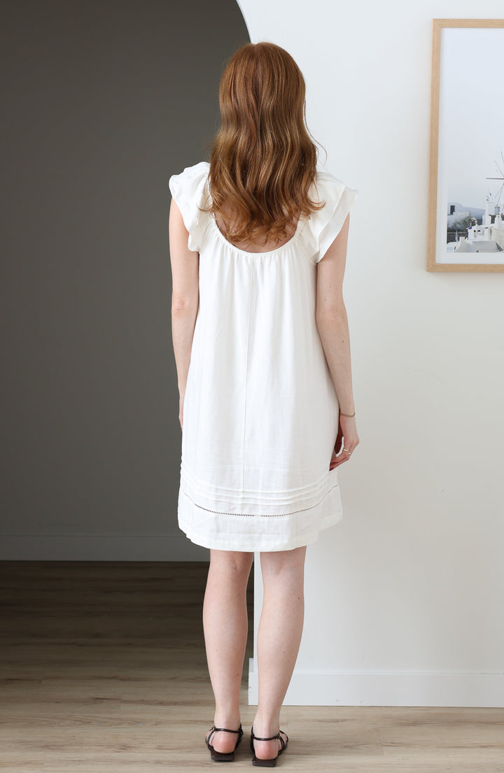 Flutter Sleeve Linen Mini