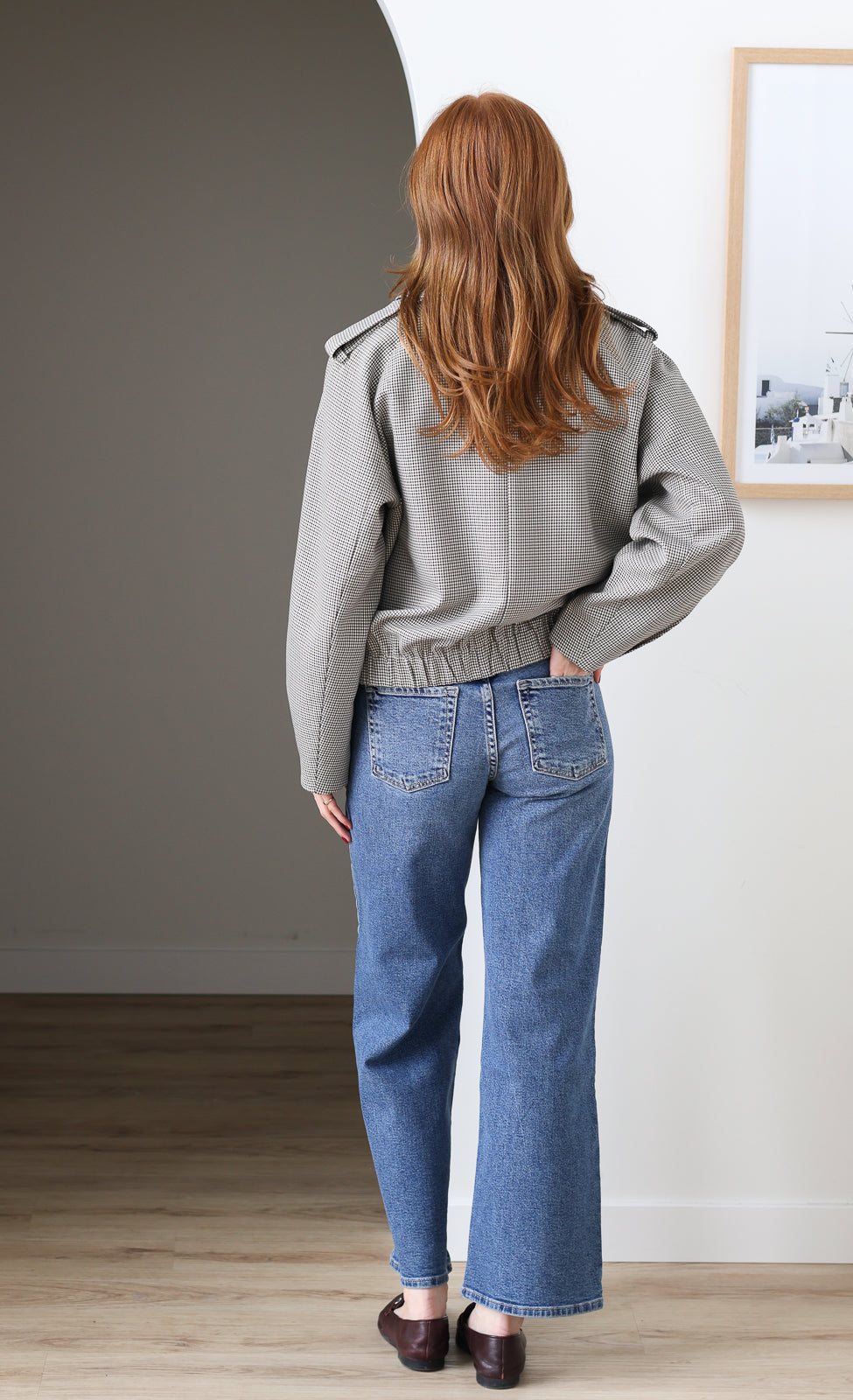 Houndstooth Cropped Trench