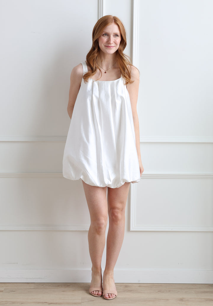 Bubble Hem Mini - Ivory