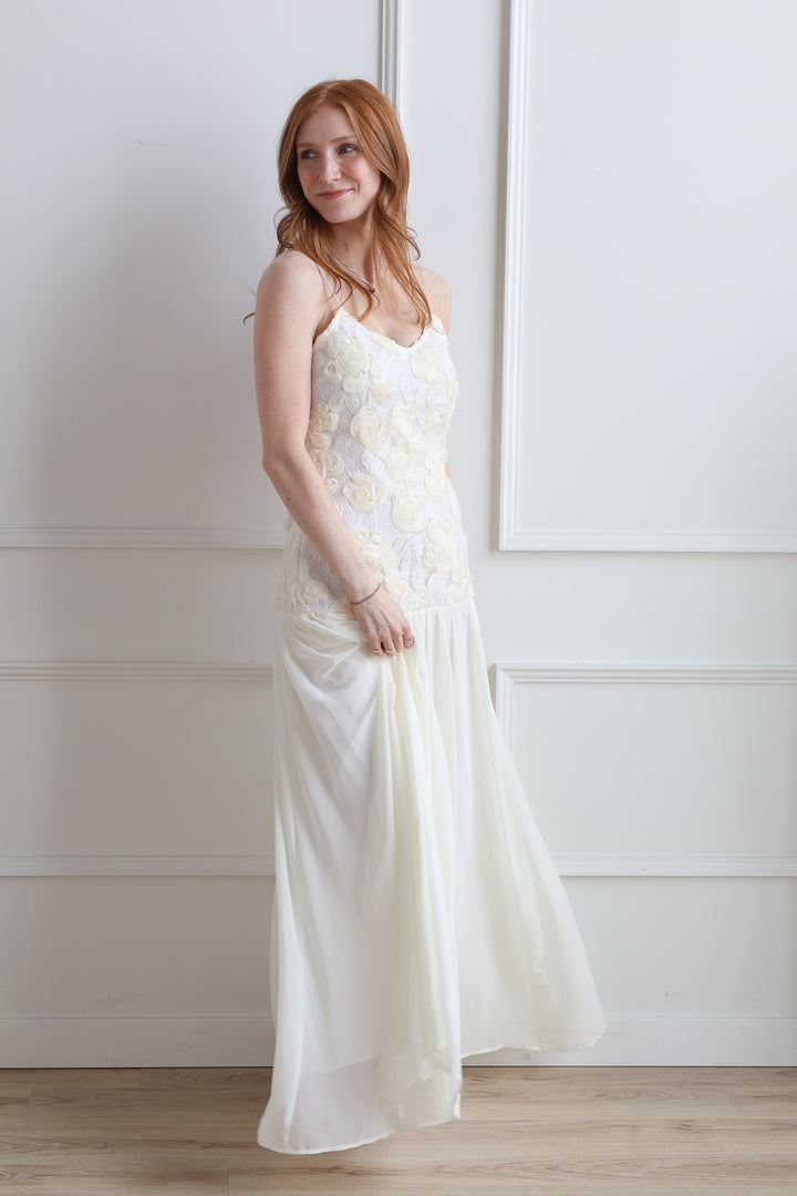 Ivory Rosette Maxi