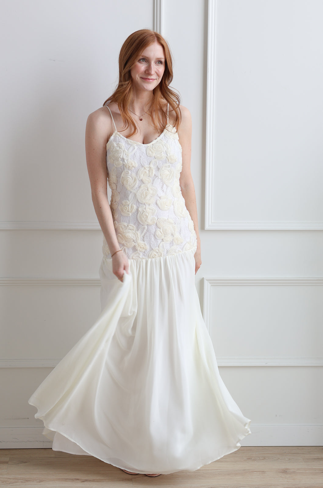 Ivory Rosette Maxi