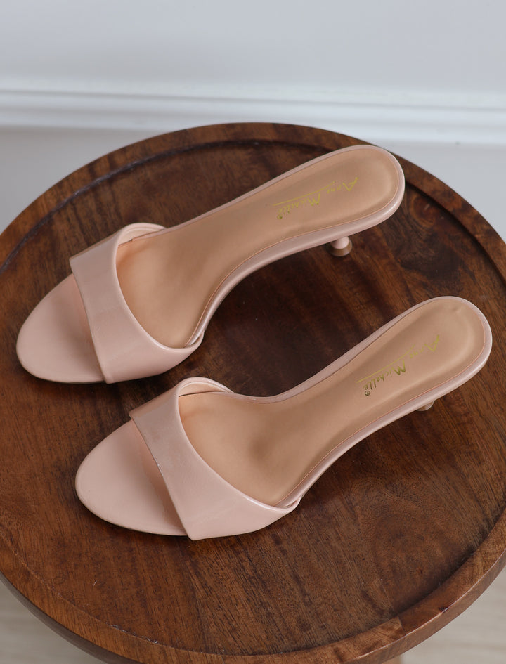 Jazzy Slip On Heel - Beige