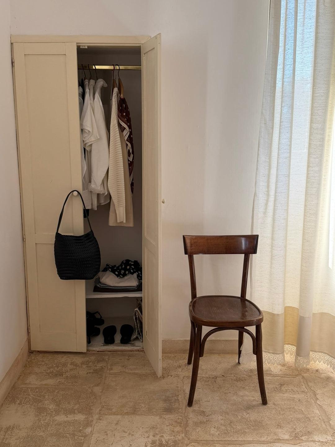 Viva Woven Tote Bag - Black