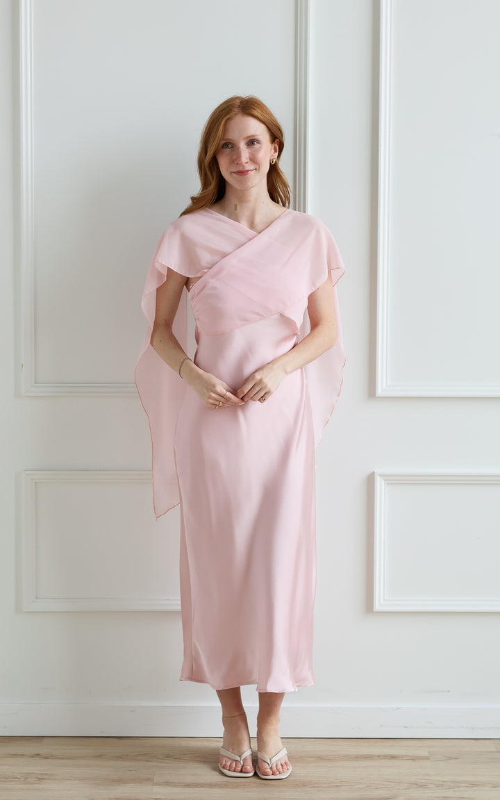 Blush Pink Scarf Midi