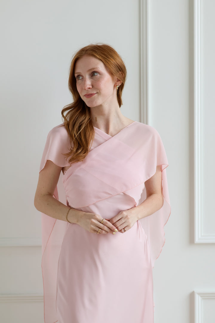 Blush Pink Scarf Midi