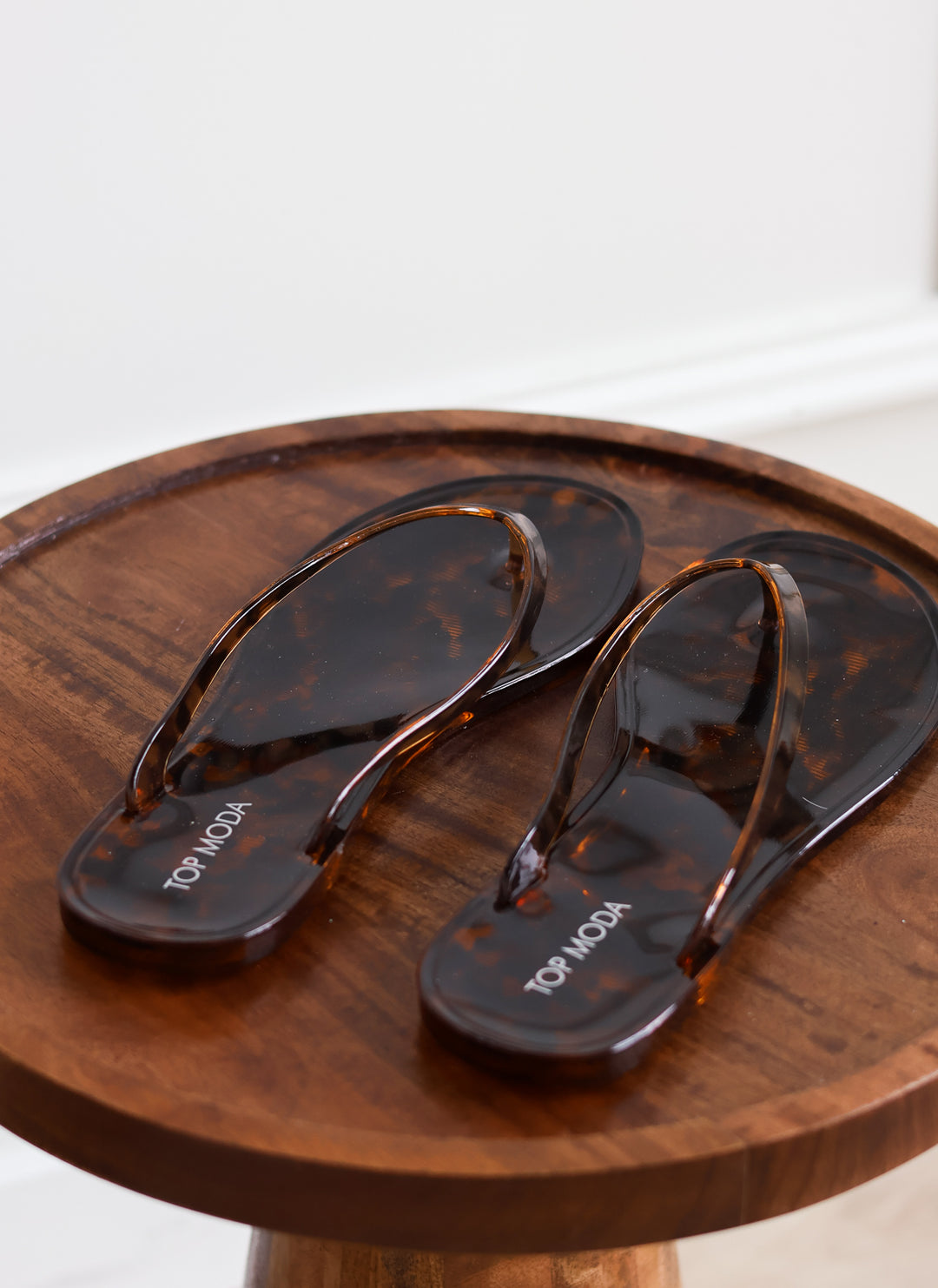 Kate Tortoise Jelly Flip Flops
