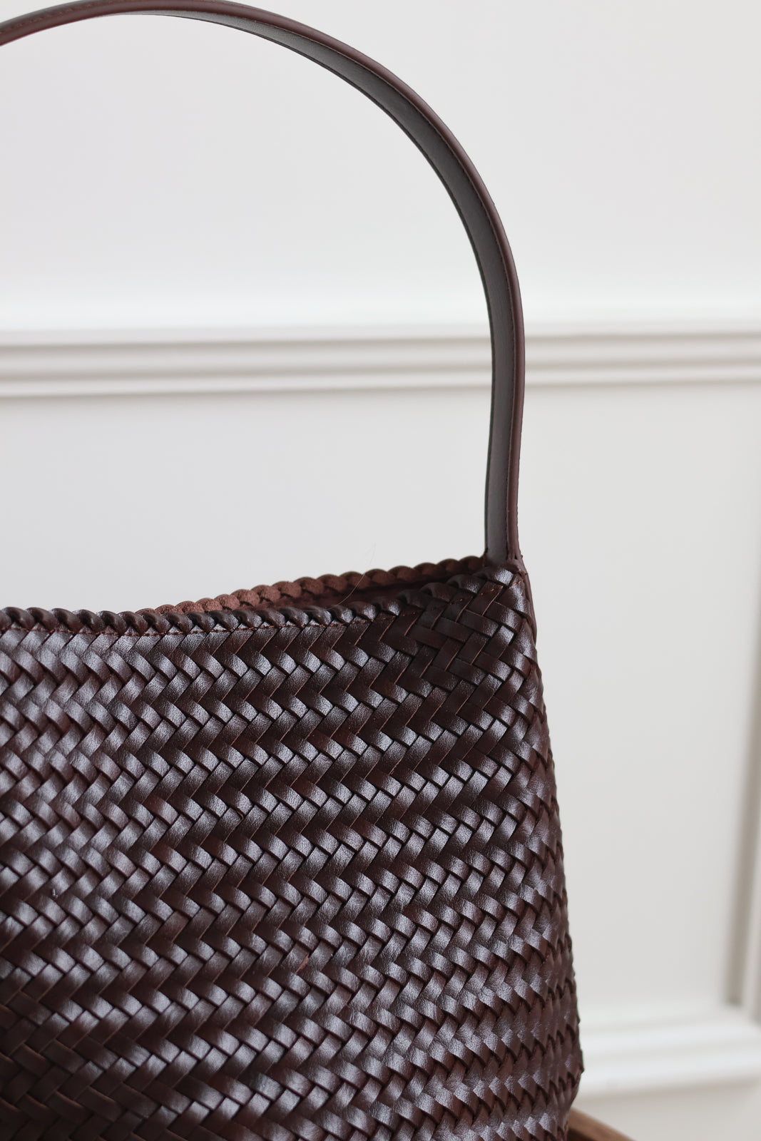 Viva Woven Tote Bag - Chocolate