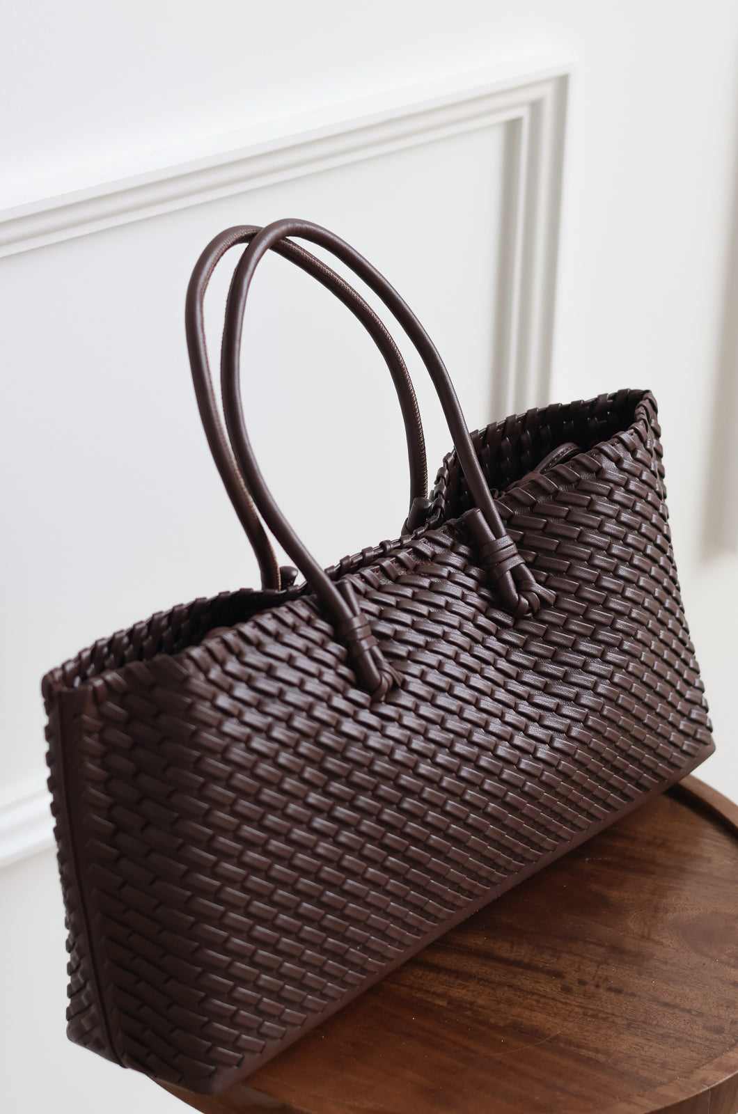 Nola Baguette Tote - Chocolate