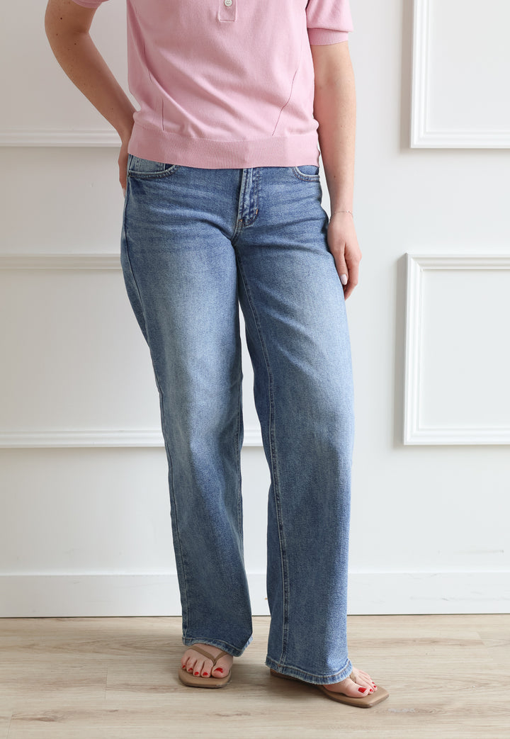 Just Black Denim | Low Rise Baggy Denim - Mid wash