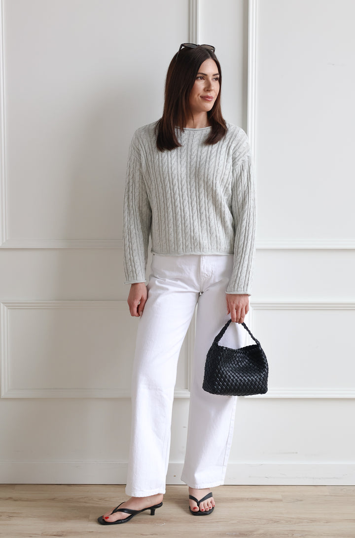 Light Grey Cable Knit