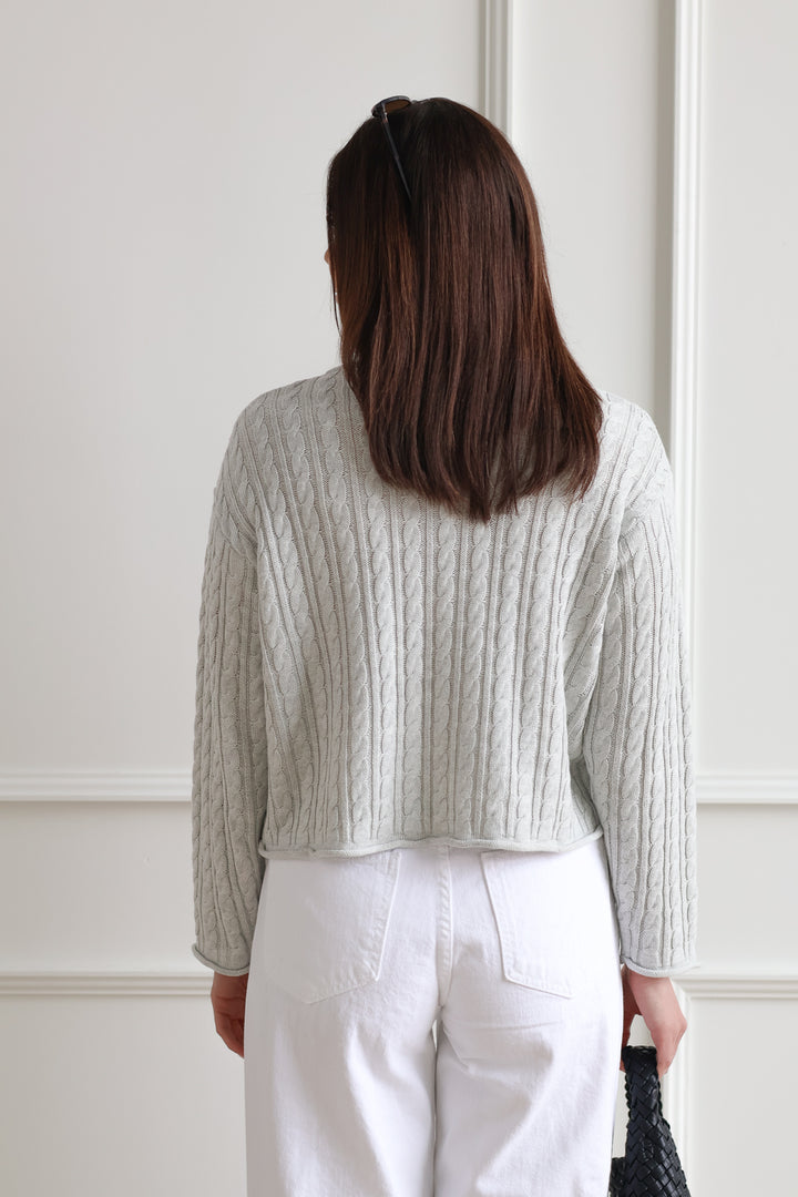 Light Grey Cable Knit