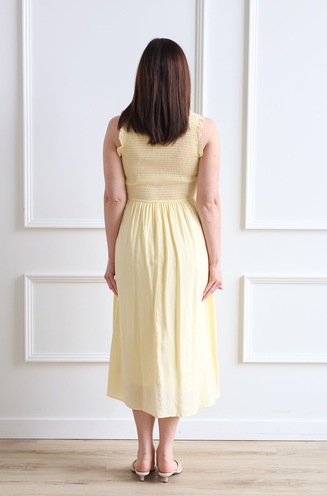 Sweetheart Daisy Smocked Midi