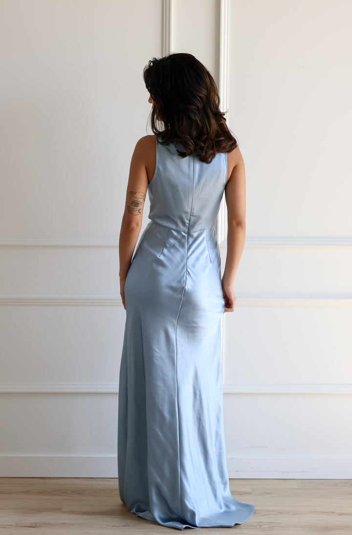 Chandler Cowl Maxi - Slate Blue