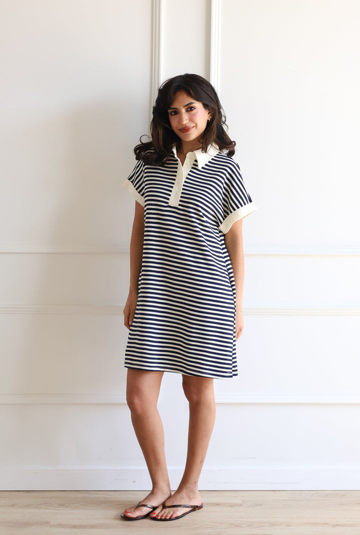 Hamptons Polo Stripe Dress
