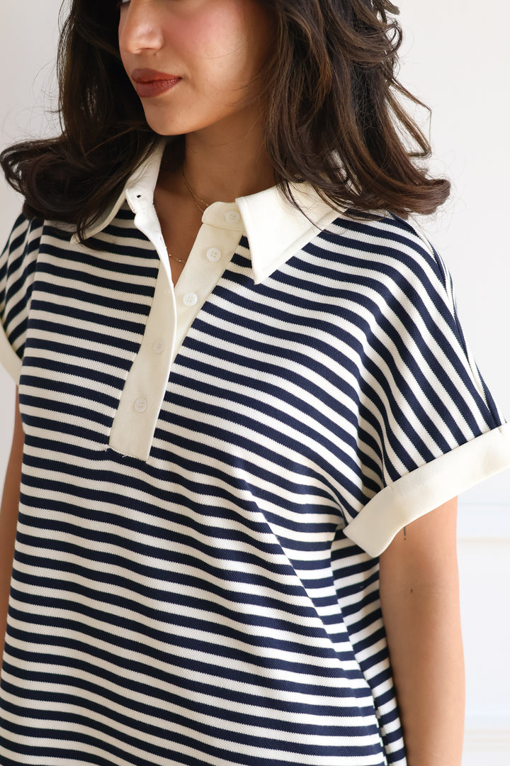 Hamptons Polo Stripe Dress