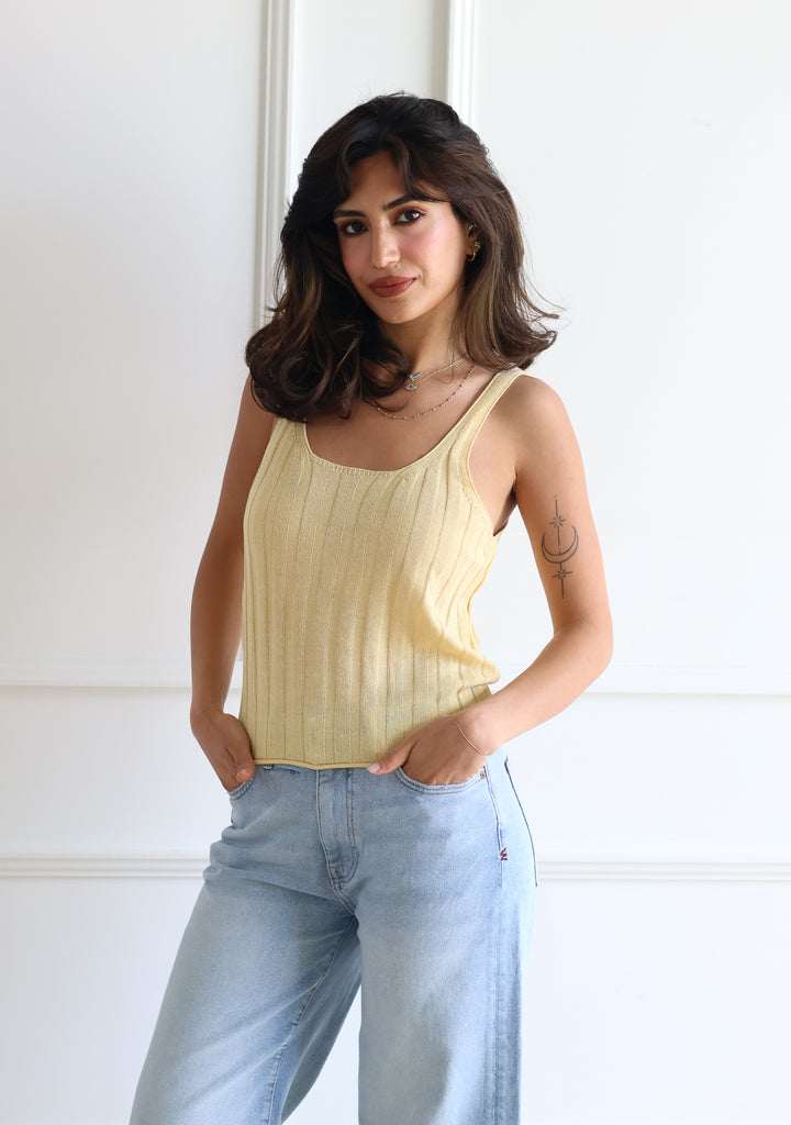 Vero Moda | Lula Linen Tank - Banana