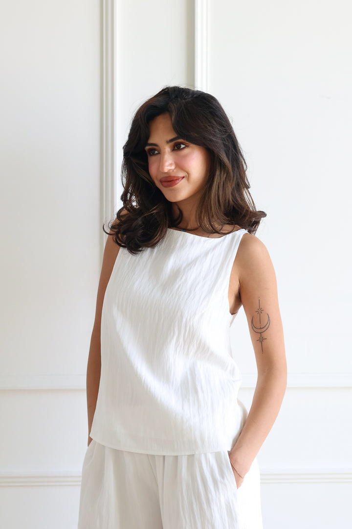 The Piper Tank - White