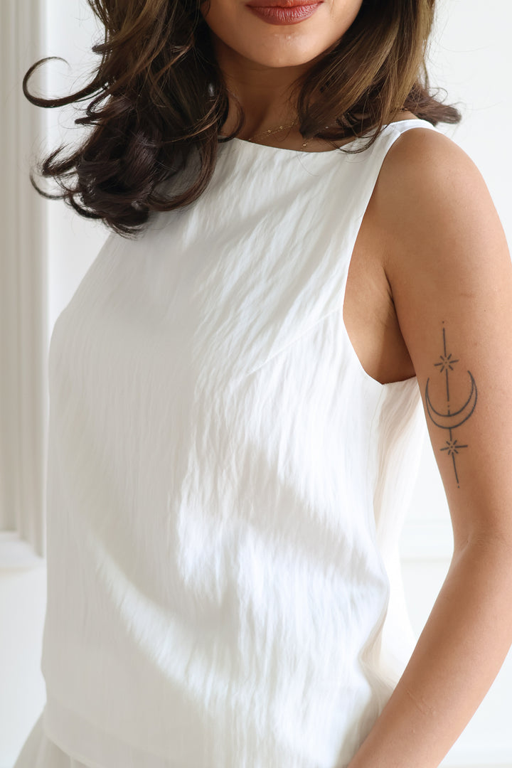 The Piper Tank - White
