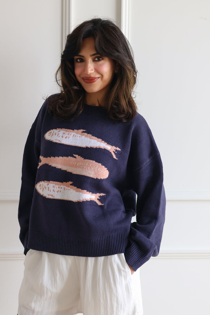 The Sardine Knit - Navy