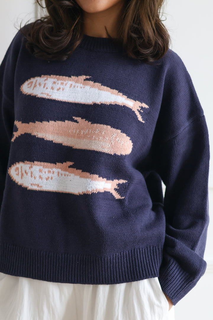 The Sardine Knit - Navy