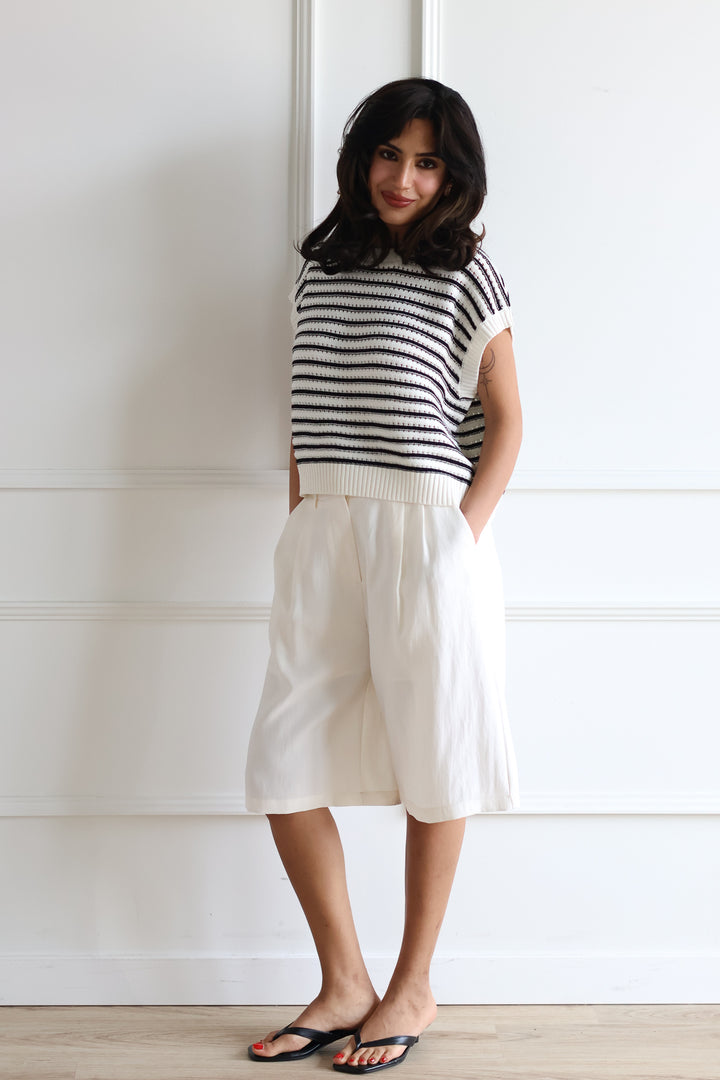 Ecru Bermuda Short