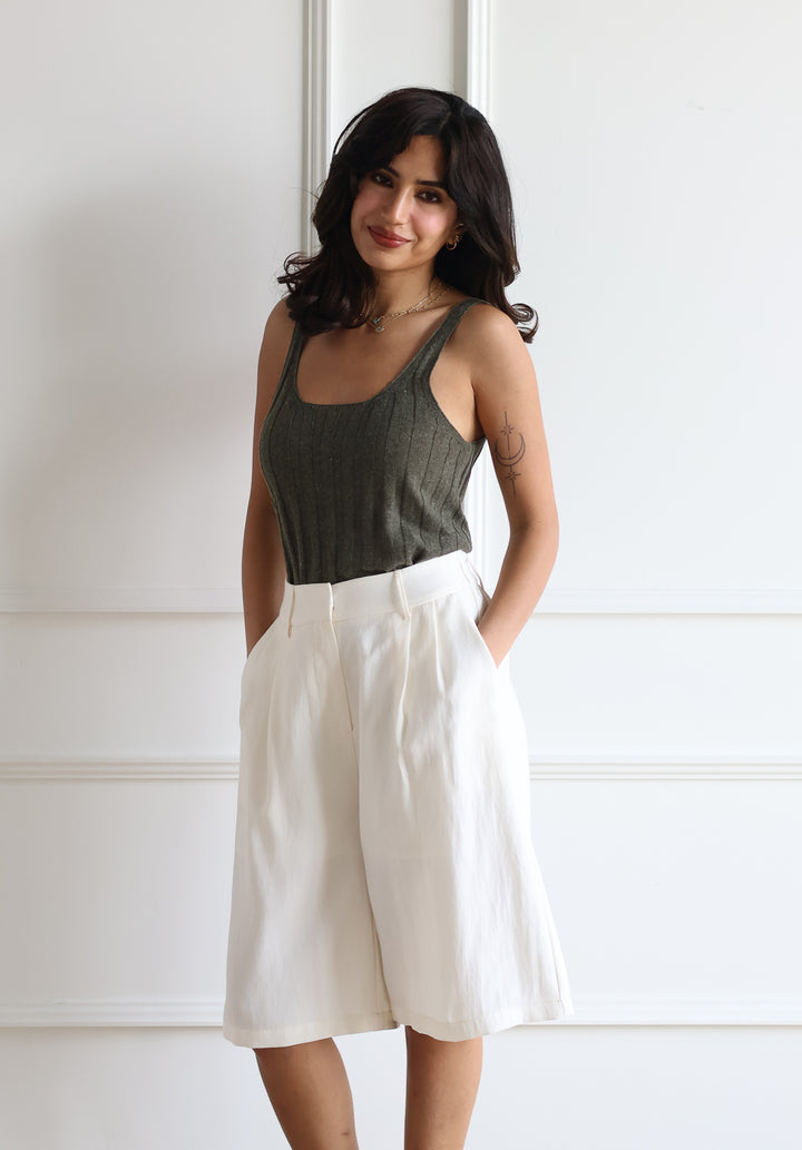 Ecru Bermuda Short