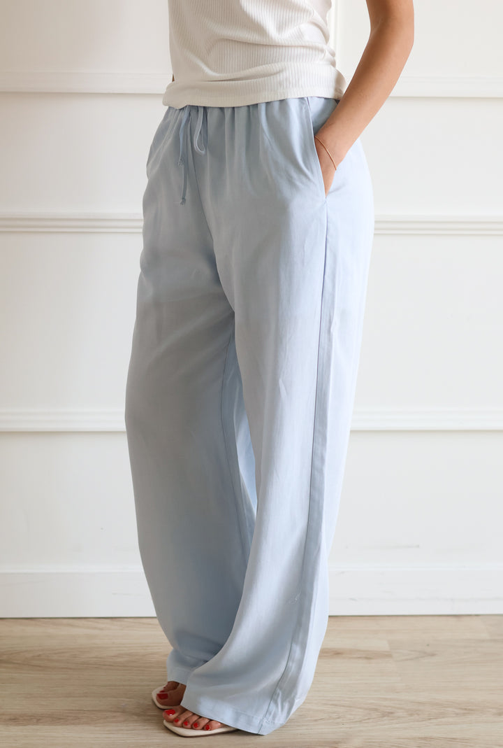 Drawstring Trouser - Ice Blue
