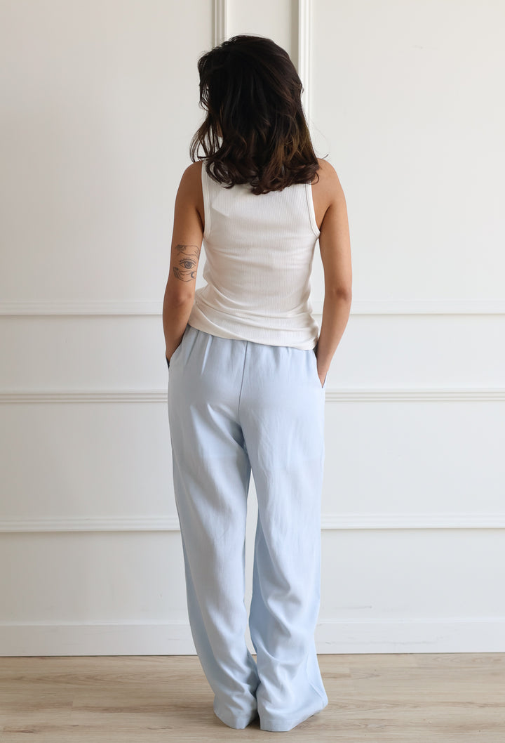 Drawstring Trouser - Ice Blue