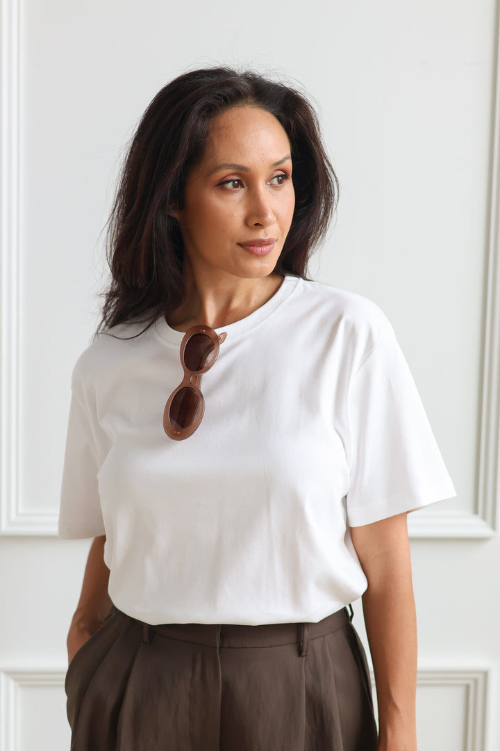 Elevated Boxy Tee - White