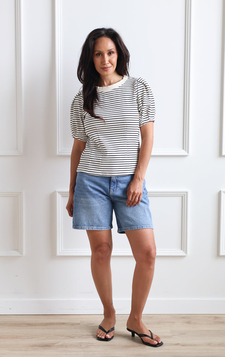 Puff Sleeve Sweatshirt Tee