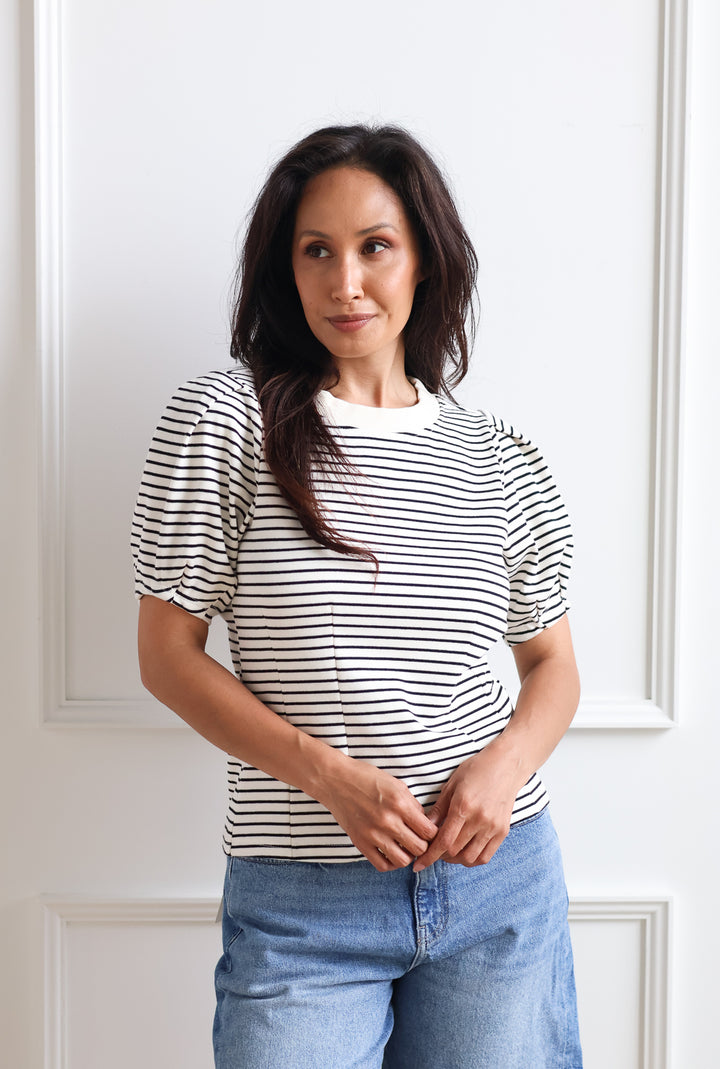 Puff Sleeve Sweatshirt Tee