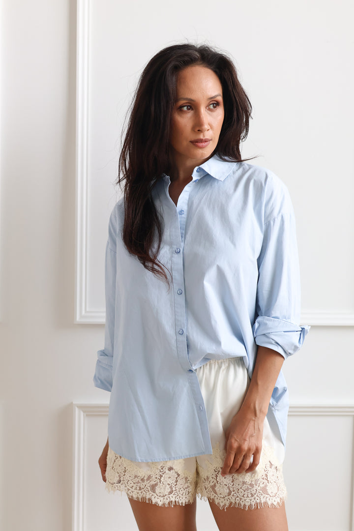 Olivia Button Down - Cashmere Blue