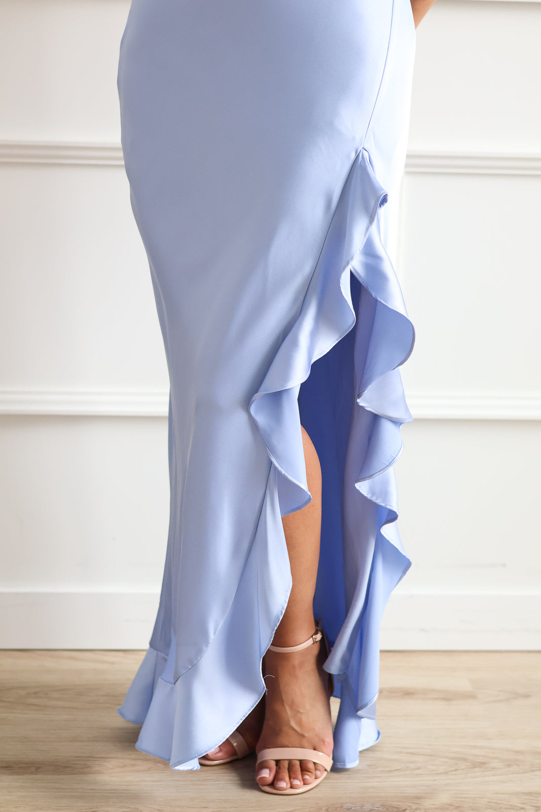 Blue Jasper Strapless Midi
