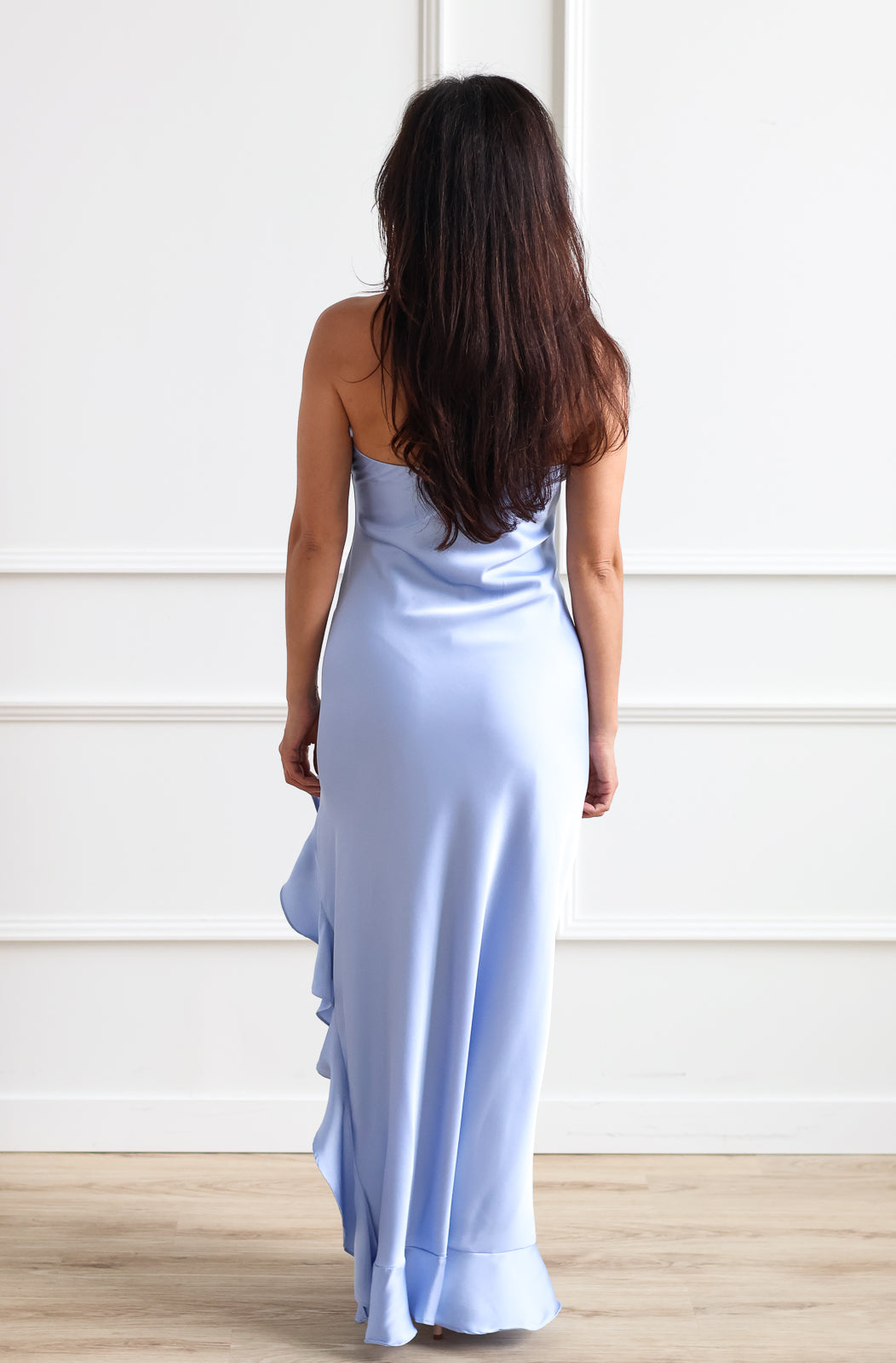 Blue Jasper Strapless Midi