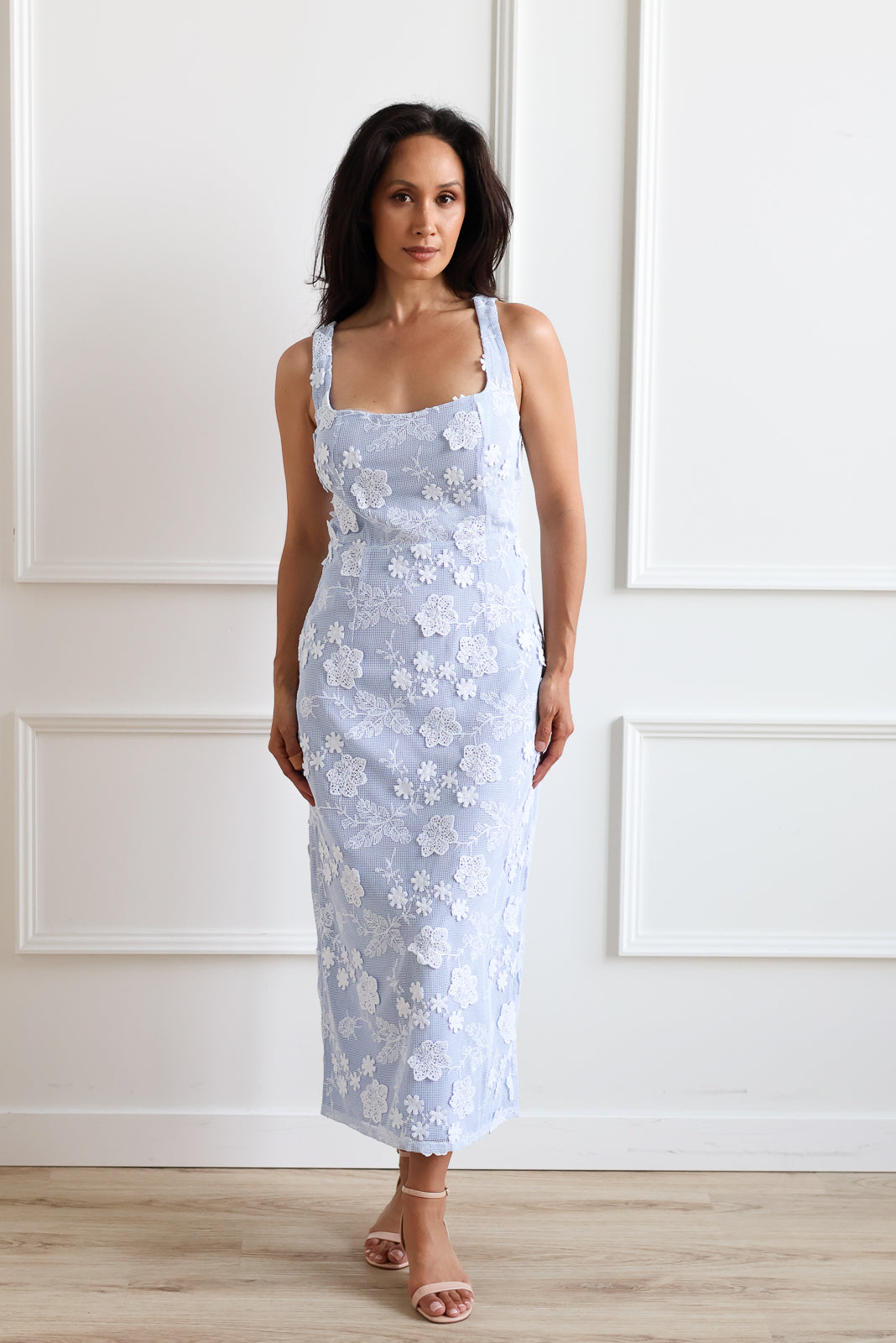Blue Bell Floral Midi